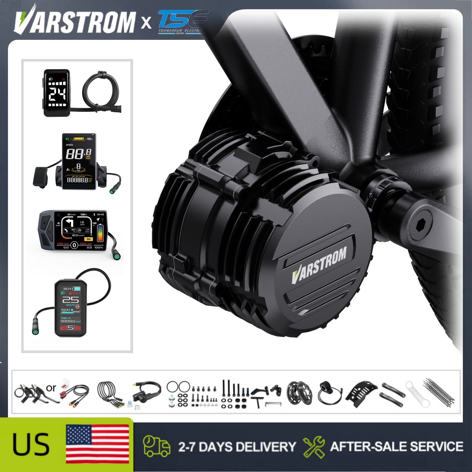 [Stock en EE. UU.] Kits de mot - Side Hung Mid Drive Motor Kit reseña y precio