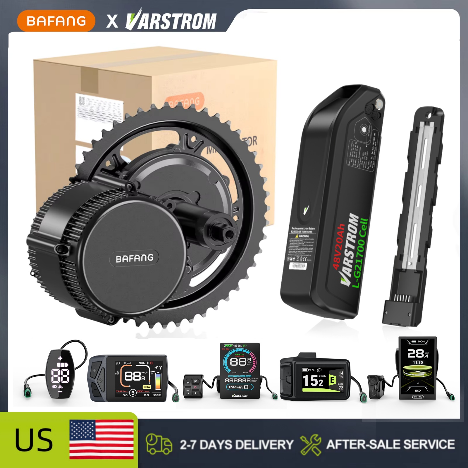 [Stock en EE. UU.] Kit de conv - Side Hung Mid Drive Motor Kit reseña y precio